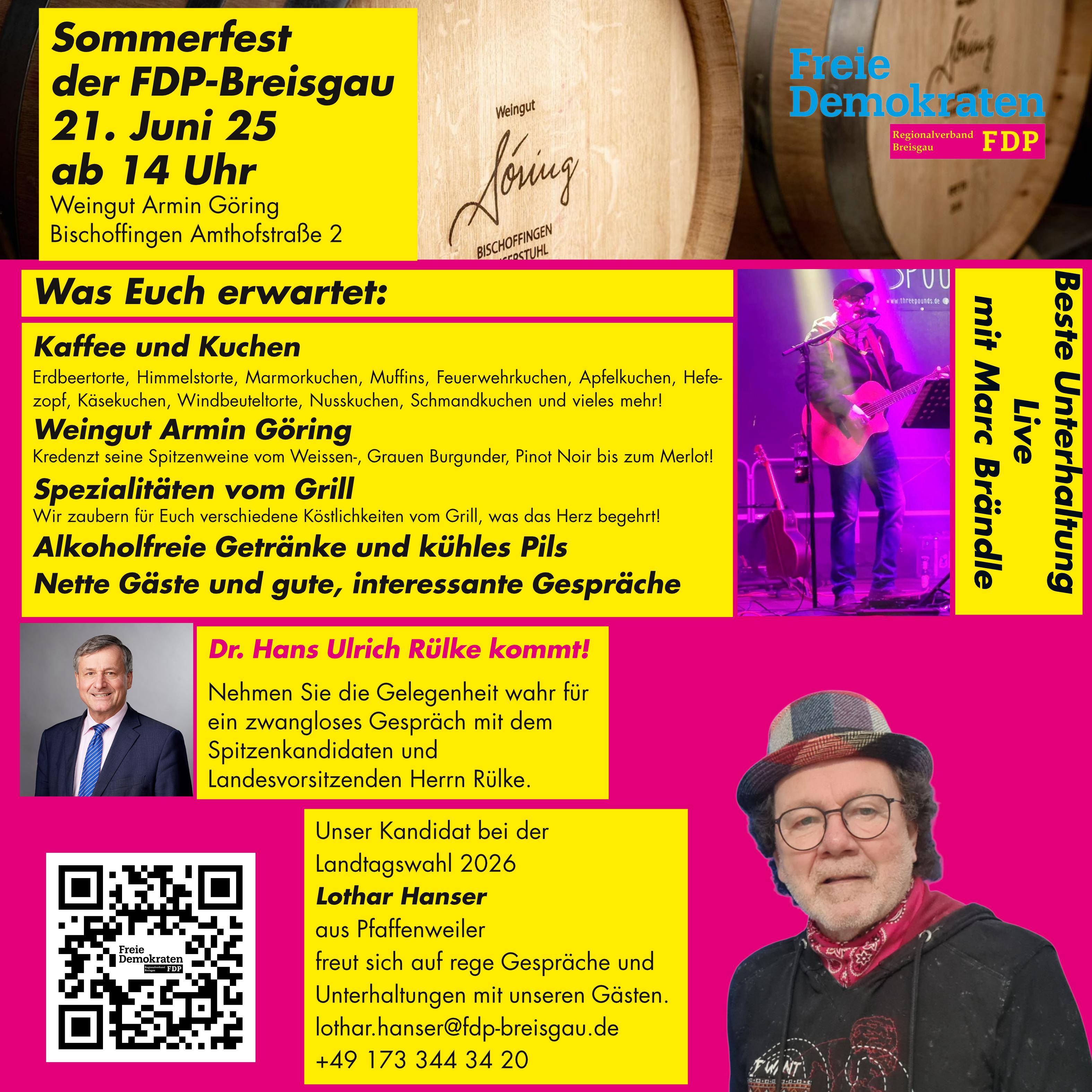 Hans-Ulrich Rülke am Kaiserstuhl